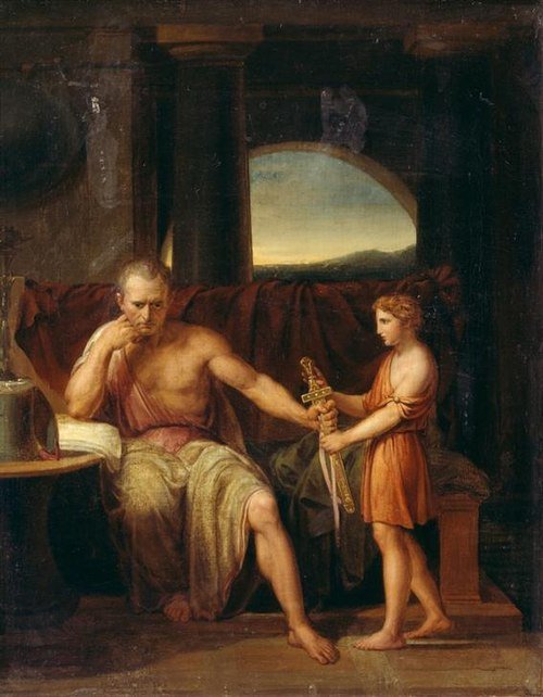 Marcus Porcius Cato Uticensis in Utica